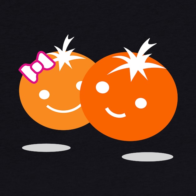 Funny Cartoon Tomato Couple by Toogoo